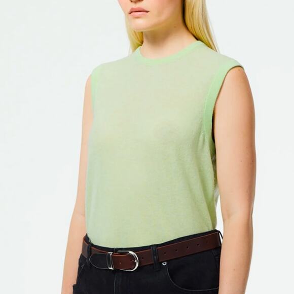 Tibi Skinlike Mercerized Wool Sleeveless Sweater Sz XL - Picture 3 of 9